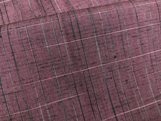 平和屋着物＃道行コート 紬地 格子柄 正絹 逸品 未使用 BAAU0004gt