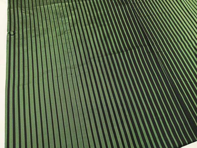 平和屋着物＃道行コート 本場縞大島紬 ロング丈 縞 正絹 逸品 BAAU0065gt