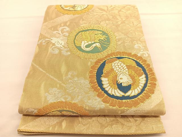 平和屋着物○両面 六通柄袋帯 スリーシーズン帯 春 夏 秋 変わり