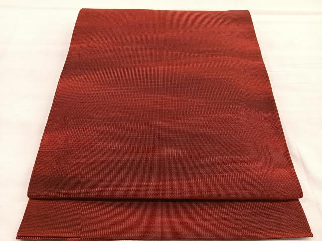 平和屋着物●爪掻き本綴れ　京都の和装業の老舗一門　千切屋　八寸名古屋帯　霞文　正絹　逸品　未使用　BAAU1852hv