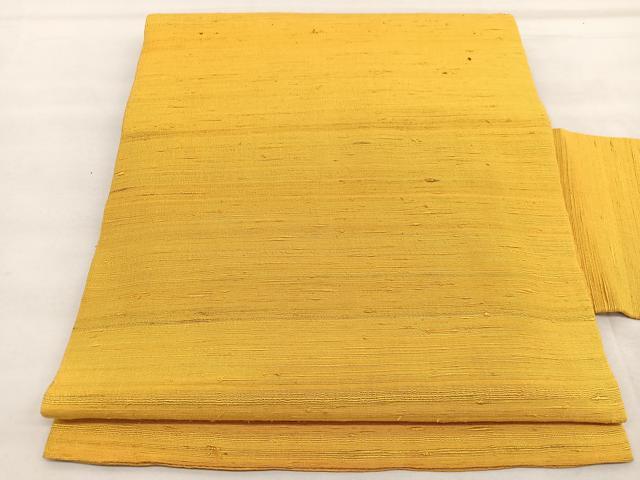 平和屋着物●九寸名古屋帯　紬地　霞文　正絹　逸品　BAAU1857hv