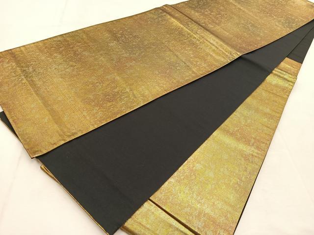 O0698 美品 逸品 粋 引箔 墨流し 正絹 袋帯 O0698 美品 逸品 粋 引箔 墨流し 正絹 袋帯