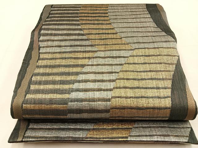 平和屋着物 両方向 両面全通柄袋帯 金華山織 枝垂れ藤 葡萄唐草