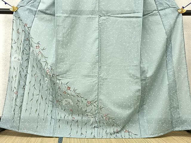 平和屋着物＊夏物 訪問着 絽 枝垂れ桜文 洗える着物 BAAU3461hjの通販