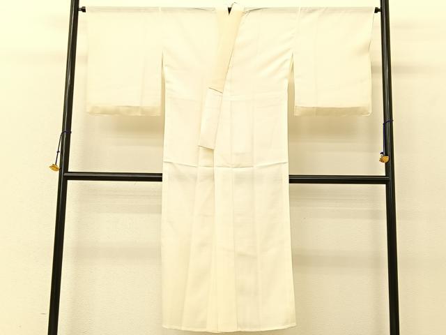 平和屋着物＊夏物　長襦袢　変わり絽　鳥の子色　正絹　逸品　BAAU3479hj