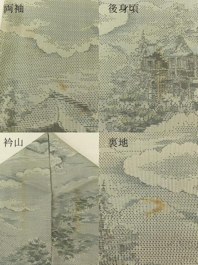 平和屋着物○都喜ヱ門 本場大島紬 7マルキ 金閣寺 総絣 藤