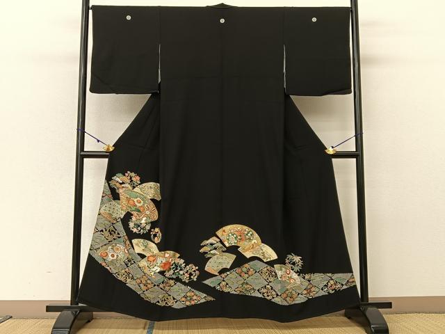 平和屋着物□極上 色留袖 駒刺繍 宝尽くし 金彩 蜂蜜色地 逸品 CZAA2945s5