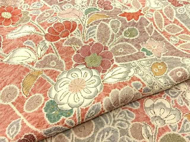 平和屋着物■上質な小紋　辻が花　手描き　金彩　逸品　未使用　BAAJ3690me 平和屋着物○訪問着 辻が花 手描き 暈し染め 金彩 正絹 逸品