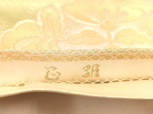 平和屋着物◎六通柄袋帯 草花文 金銀糸 正絹 逸品 BAAU4145mzの通販は