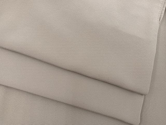 平和屋着物●上質な色無地　茶鼠色　三越扱い　正絹　逸品　BAAU4386mz