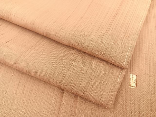 平和屋着物●加賀友禅の巨匠　初代　由水十久監修　紬　縞　正絹　逸品　BAAU4608gt