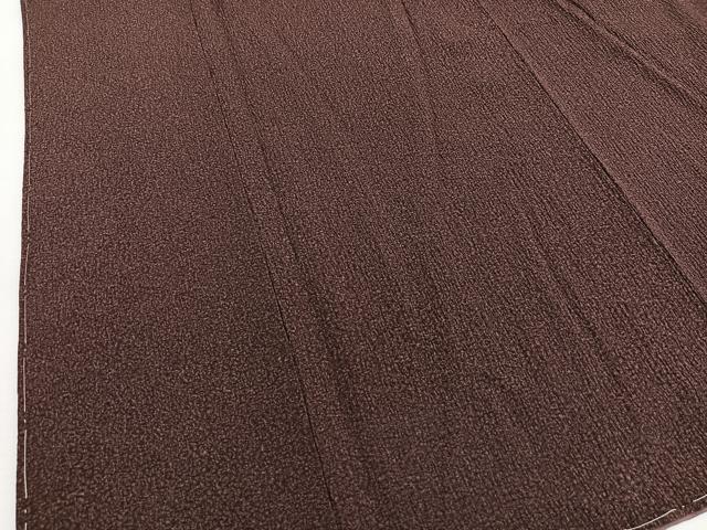 平和屋着物○伝統工芸士 山本富男 小紋 ロング丈 ふくれ織 天目染め