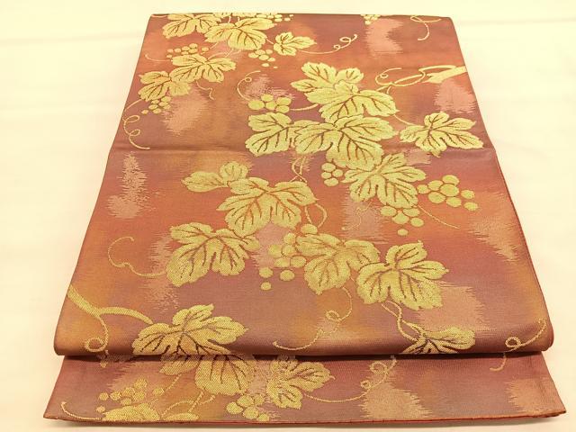 平和屋着物○六通柄袋帯 風神 銀糸 引箔 正絹 逸品 DAAW6948ob 平和屋