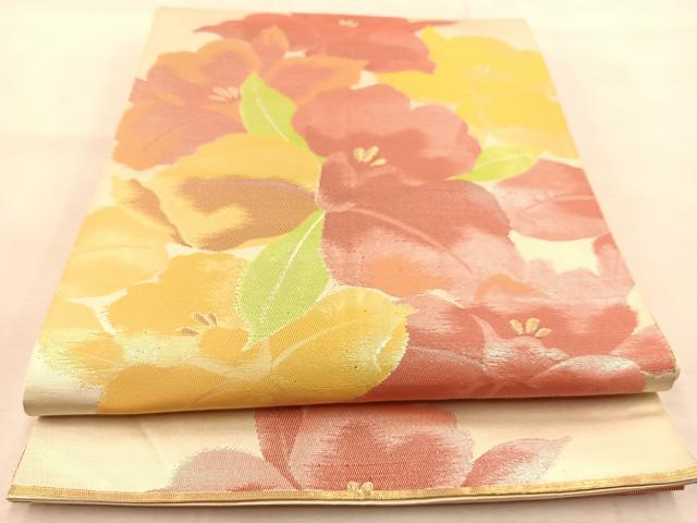 平和屋着物◎六通柄袋帯 龍 金銀糸 正絹 逸品 DAAW0755op 平和屋