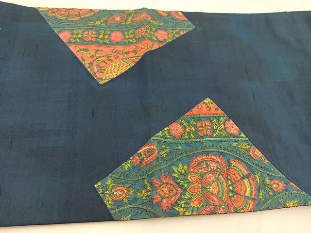 相良刺繍 袋帯 新品未使用 太鼓 正絹 専用 V9342 ○高級 正絹 刺繍 太鼓六通 袋帯 乱針刺繍 中国刺繍 袋帯