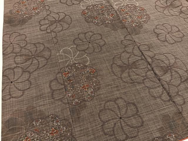 平和屋着物●本場大島紬　9マルキ　捻じ花　正絹　逸品　BAAU7006gt