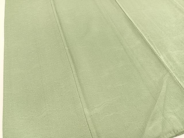 平和屋着物●上質な色無地　小波地紋　夏虫色　正絹　逸品　BAAU7107gt 平和屋着物○上質な色無地 小波地紋 夏虫色 正絹 逸品 BAAU7107gt