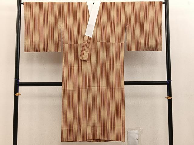 平和屋着物●長襦袢　無双仕立て　幾何学文様　正絹　逸品　BAAU7241mz