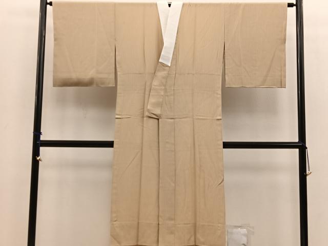 平和屋着物●長襦袢　無双仕立て　縞　正絹　逸品　BAAU7488mz