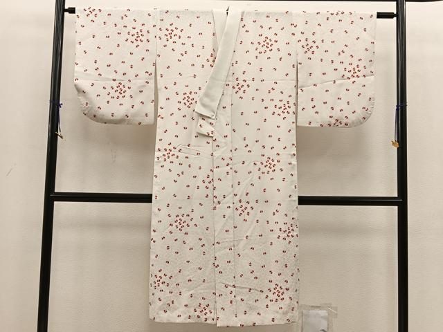 平和屋着物●長襦袢　袷　舞蝶文　洗える着物　BAAV0155mz