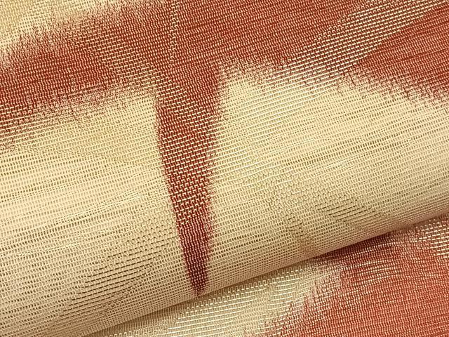 平和屋着物＊夏物　六通柄袋帯　芝草文　金銀糸　正絹　逸品　BAAV5362hv 平和屋着物＊夏物 六通柄袋帯 芝草文 金銀糸 正絹 逸品 BAAV5362hvの