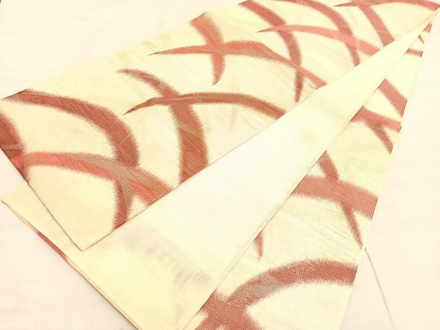 平和屋着物＊夏物　六通柄袋帯　芝草文　金銀糸　正絹　逸品　BAAV5362hv 平和屋着物＊夏物 六通柄袋帯 芝草文 金銀糸 正絹 逸品 BAAV5362hvの