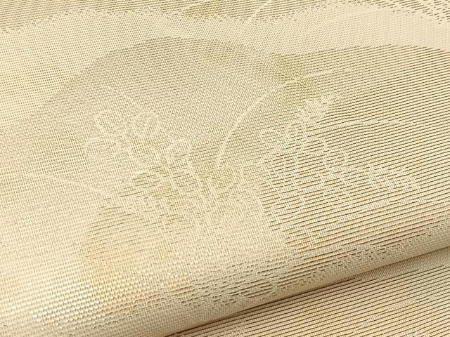 平和屋着物＊夏物　六通柄袋帯　秋草文　金糸　正絹　逸品　BAAV7128yc_2