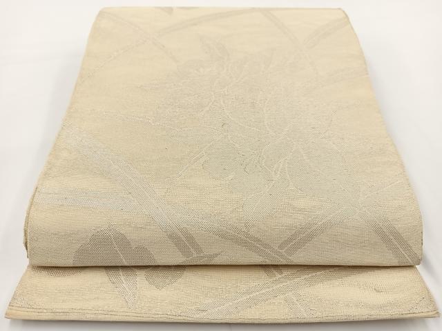 平和屋着物＊夏物　六通柄　京袋帯　本袋帯　カトレア　銀糸　正絹　逸品　BAAV7129yc