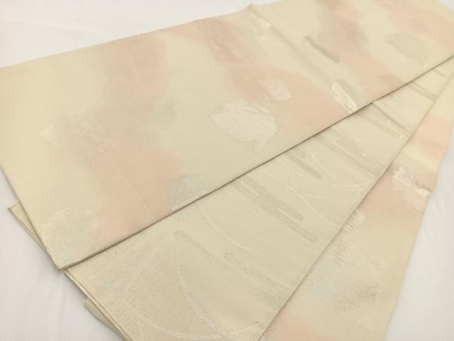 平和屋着物＊夏物　両面　六通柄袋帯　破れ色紙文様　正絹　逸品　BAAV7144yc