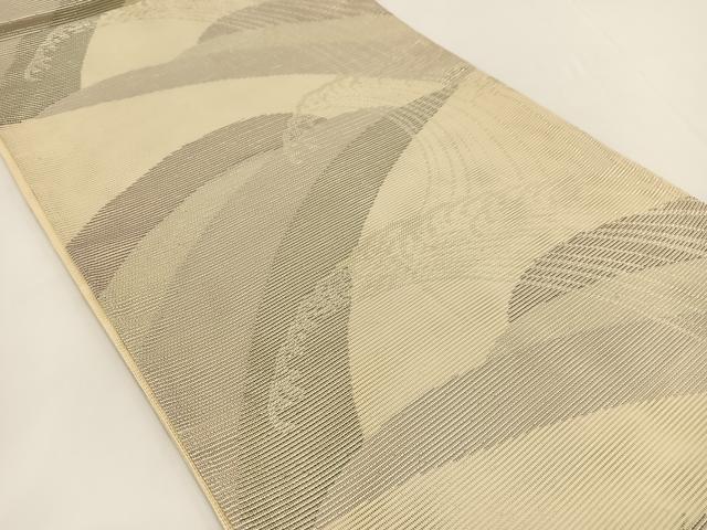 平和屋着物＊夏物 六通柄袋帯 立波文 銀糸 正絹 逸品 BAAV7149yc