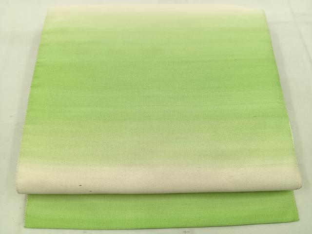 平和屋着物●爪掻き本綴れ　九寸名古屋帯　横段文　正絹　逸品　BAAV9134mz