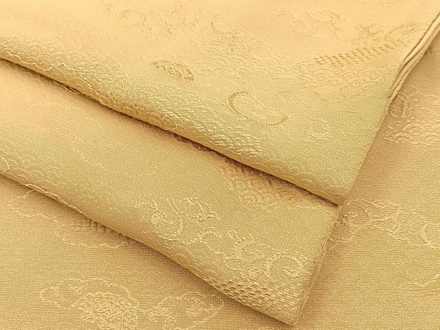 平和屋着物●上質な色無地　雲取有職地紋　浅黄色　ロング丈　正絹　逸品　BAAW0891hj 平和屋着物○上質な色無地 雲取有職地紋 浅黄色 ロング丈 正絹 逸品