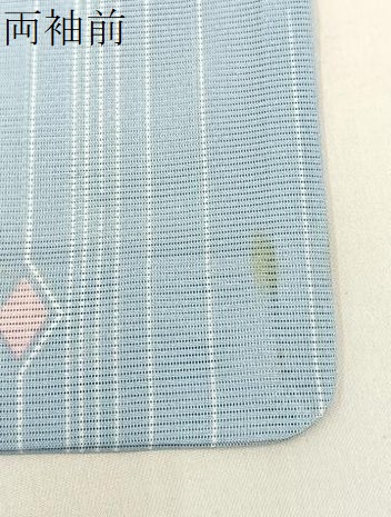 平和屋着物＊夏物　小紋　絽　菱文様　洗える着物　BAAW0960hj_7