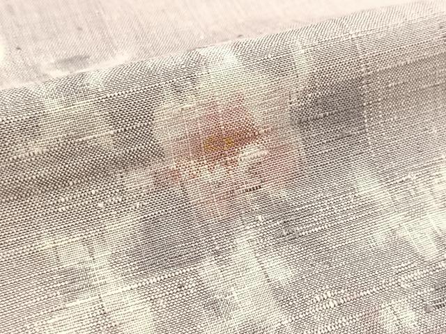 平和屋着物●小千谷紬　舞花文　正絹　逸品　BAAW2173yc_5