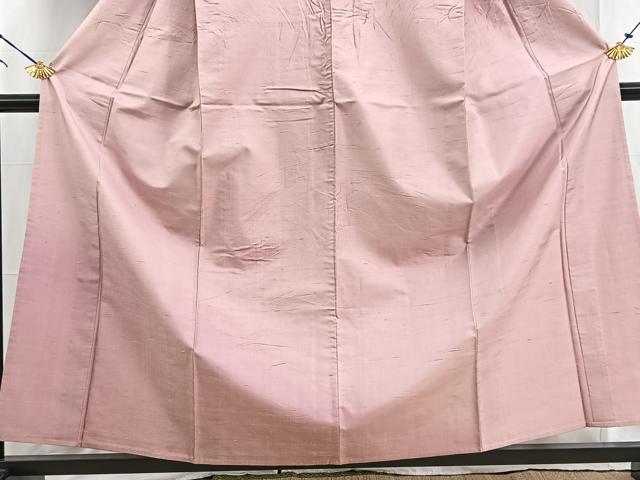 平和屋着物▽訪問着　単衣　紬地　霞文　正絹　逸品　BAAW2213yc_2