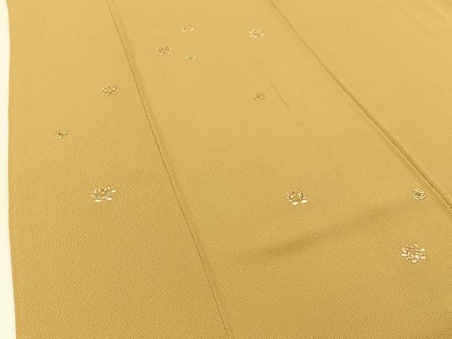 平和屋着物○訪問着 総刺繍 七宝花文 金糸 鬼しぼ縮緬 正絹 逸品 
