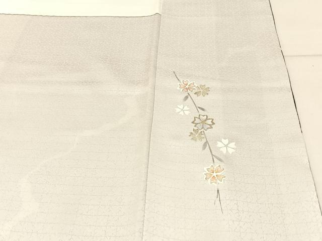 平和屋着物●訪問着　雪輪花文　暈し染め　金銀彩　正絹　逸品　BAAW5028hj_7