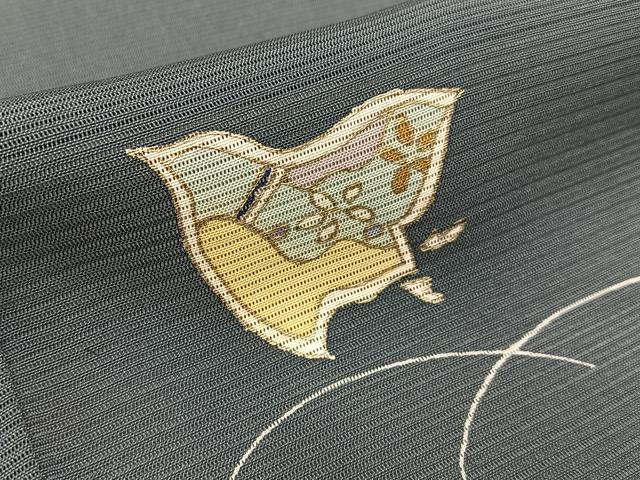 平和屋着物＊夏物　訪問着　絽　千鳥　暈し染め　銀彩　正絹　逸品　BAAW5062hj_6