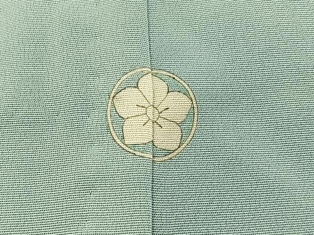 平和屋着物▽上質な色無地　単衣　草花地紋　千草鼠色　正絹　逸品　未使用　BAAW5100hj 平和屋着物▽上質な色無地 単衣 草花地紋 千草鼠色 正絹 逸品 未使用