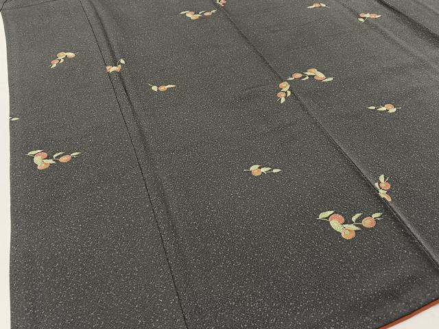 平和屋着物●上質な小紋　成り物　たたき染め　鬼しぼ縮緬　正絹　逸品　BAAW5148hj_3