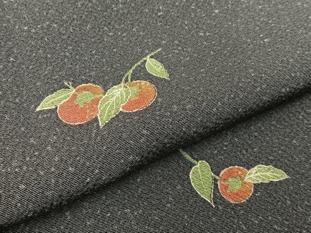 平和屋着物●上質な小紋　成り物　たたき染め　鬼しぼ縮緬　正絹　逸品　BAAW5148hj_4