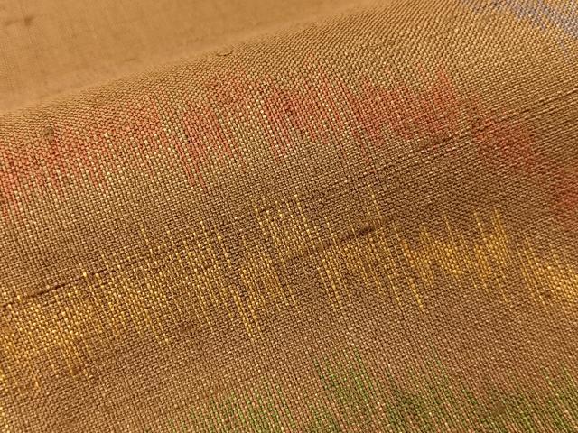 平和屋着物●上質な紬　流線文　正絹　逸品　BAAW5200hj_5