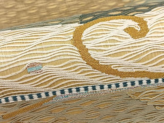 平和屋着物▽太鼓柄袋帯 スリーシーズン 春夏秋 櫛織り 草花文 正絹 逸品 未使用 BAAX3041yc 平和屋着物▽太鼓柄袋帯 スリーシーズン 春夏秋 櫛織り 草花文 正絹 逸品 未使用 BAAX3041yc