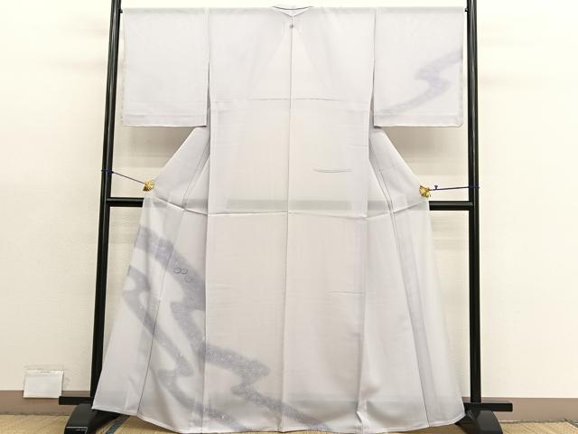 平和屋着物＊夏物　訪問着　絽　刺繍　流水源氏車文　暈し染め　金彩　正絹　逸品　BAAX7276hv 29,575円