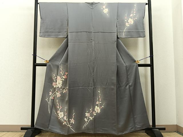 平和屋着物□訪問着 枝花文 暈し染め 鈴乃屋扱い 正絹 逸品 BAAY6211hj
