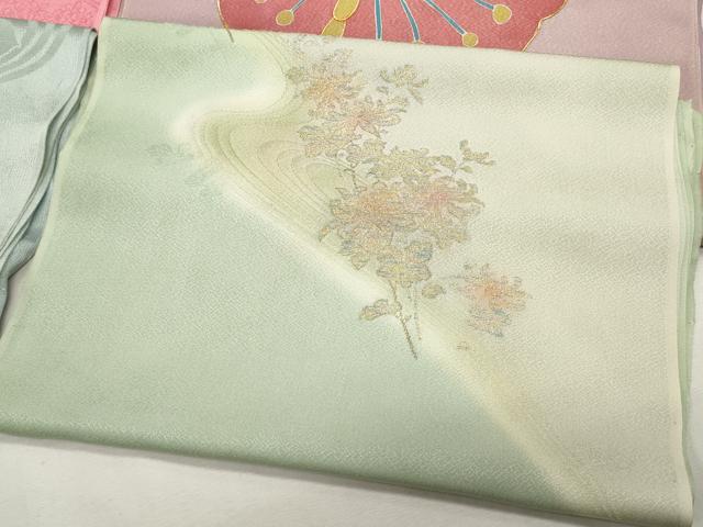 平和屋着物☆和装小物 上質な帯揚げ10枚 丹後ちりめん 枝花文