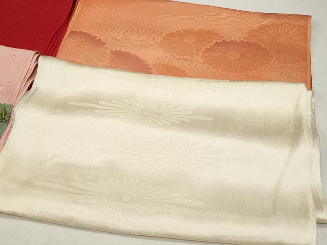 平和屋着物☆和装小物 上質な帯揚げ10枚 丹後ちりめん 枝花文