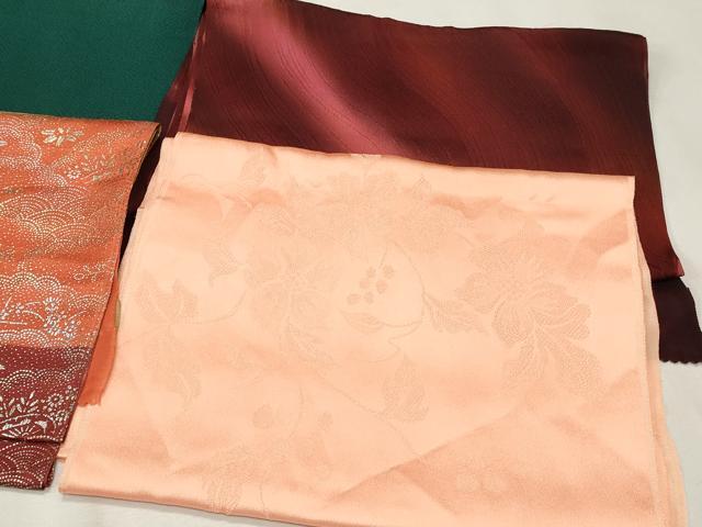 平和屋着物☆和装小物 上質な帯揚げ10枚 金通し地 金銀彩