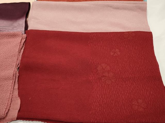 平和屋着物☆和装小物 上質な帯揚げ10枚 青海波 色無地 縮緬