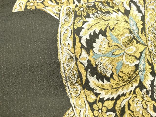平和屋着物○織司 井筒屋 六通柄袋帯 花唐草文 金糸 正絹